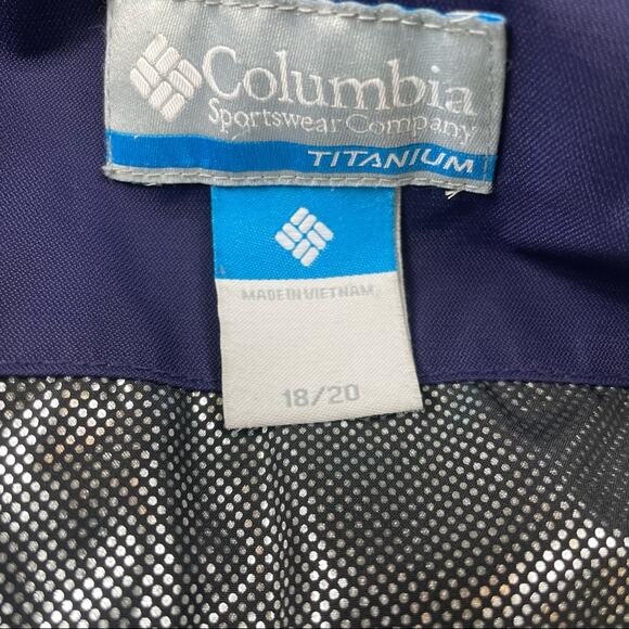 Columbia Titanium Youth Girls Purple Ski Jacket Size 18-20 - Picture 7 of 7